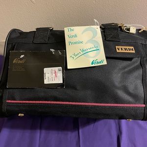 Vintage Verdi travel black bag